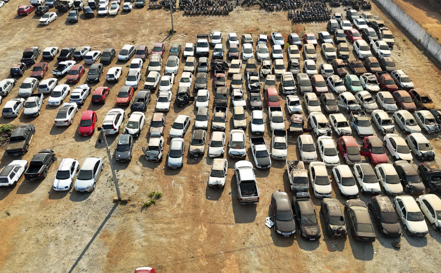 Detran promove leilão em Palmas com mais de 400 veículos e lances a partir de R$ 50